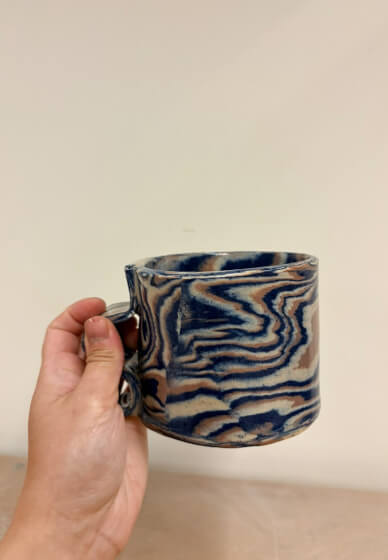 Pottery Class: 'Agateware' Marbled Mug