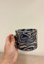 Pottery Class: 'Agateware' Marbled Mug