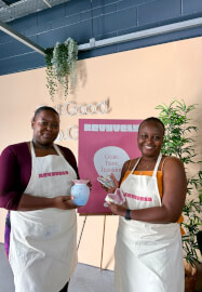 Pottery Painting Experience: Hands and Stories
