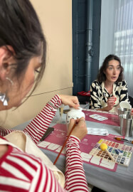 Pottery Painting Experience: Hands and Stories