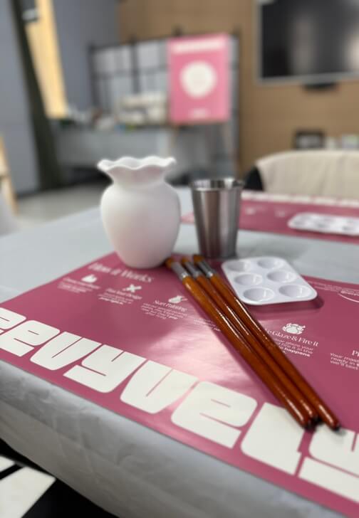 Photo from a pottery class in Birmingham