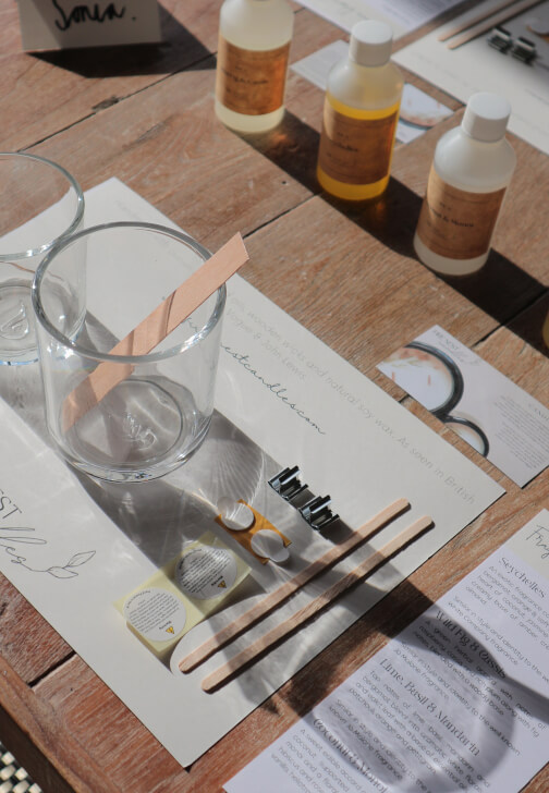 Pressed Flowers Candle Making Workshop