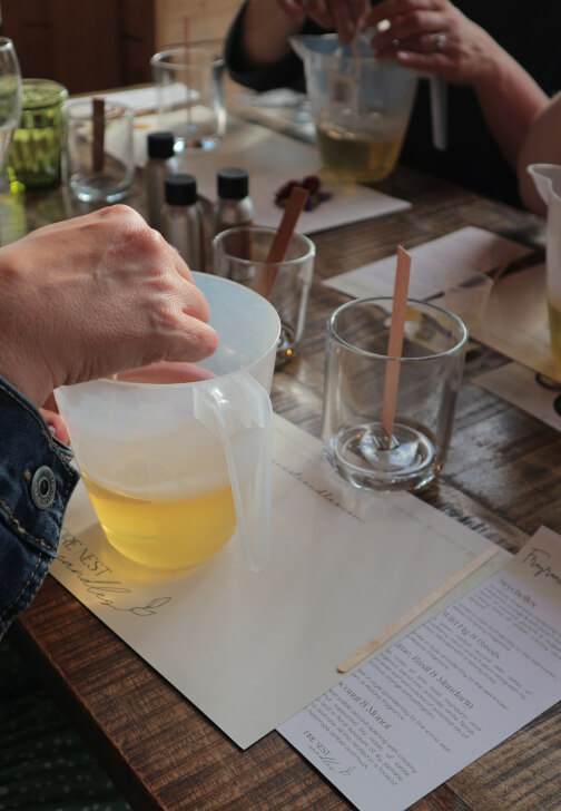 Photo from a candle Making class in Bedford