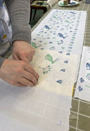 Print and Make a Lampshade Workshop in the Cotswolds