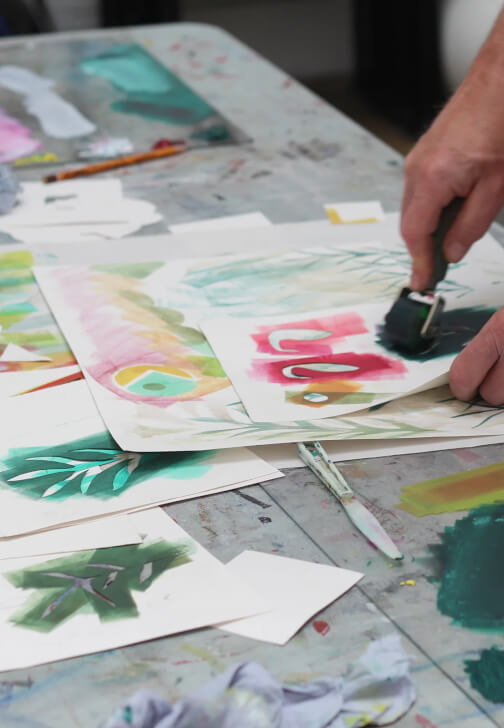 Print Making class in Bristol