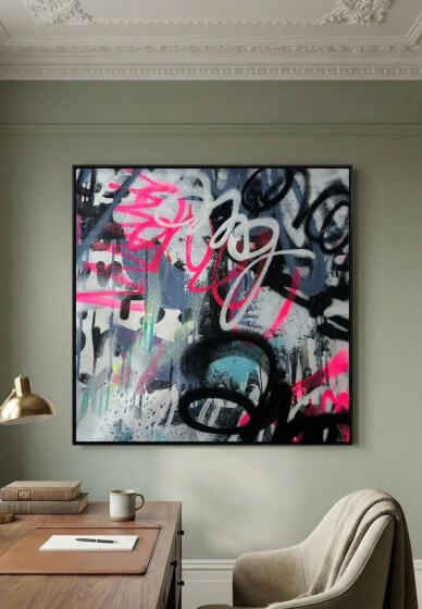 Private Abstract Spray Painting Art Class