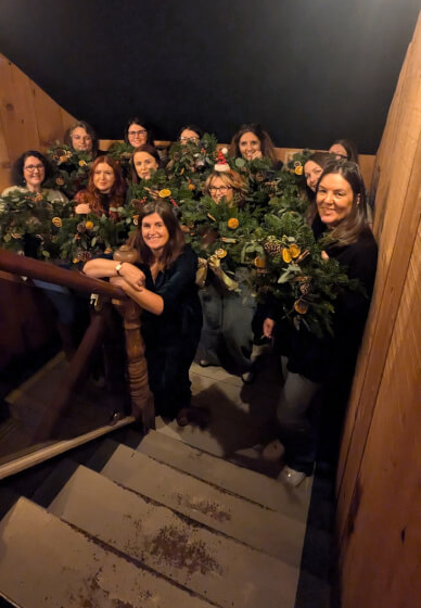 Relaxed Afternoon Christmas Wreath Workshop