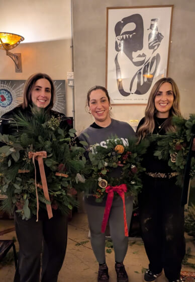 Relaxed Afternoon Christmas Wreath Workshop