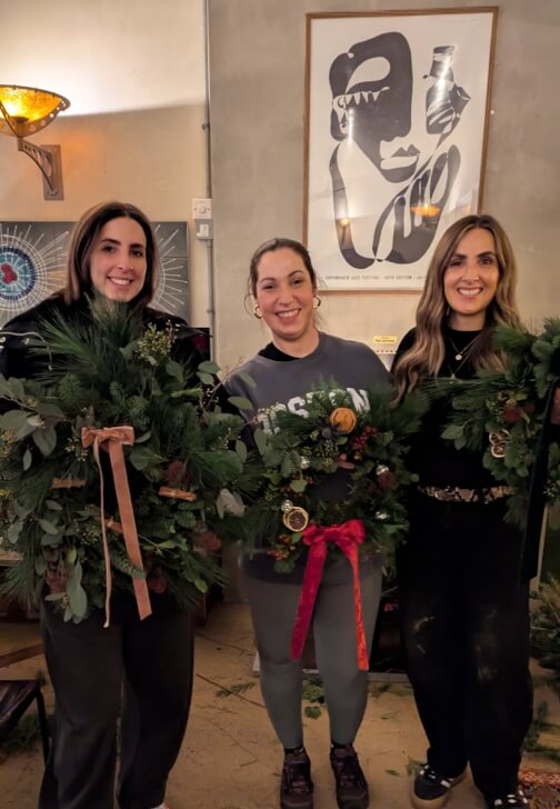 Relaxed Afternoon Christmas Wreath Workshop