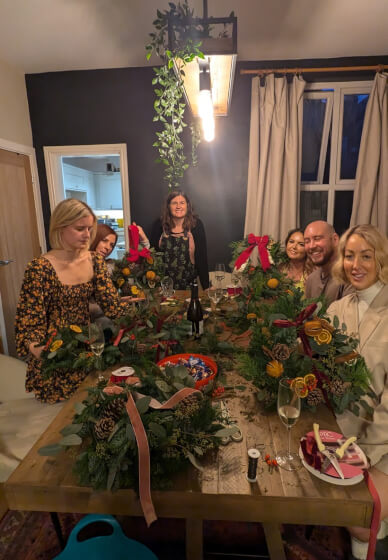 Relaxed Afternoon Christmas Wreath Workshop