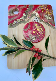 Resin Charcuterie Boards Workshop with a Seasonal Twist