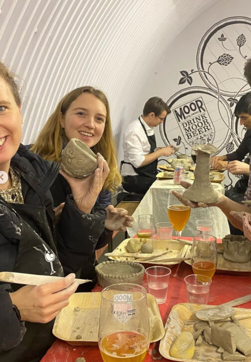Photo from a pottery class in York