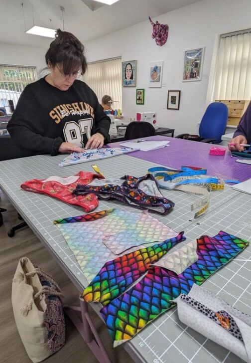 Textiles class in Brackley with Stitching Kitchen