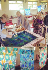 Silk Scarf Marbling Workshop