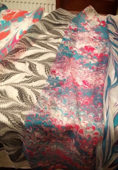 Silk Scarf Marbling Workshop