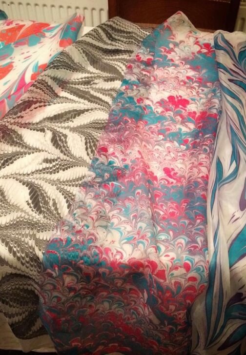 Silk Scarf Marbling Workshop