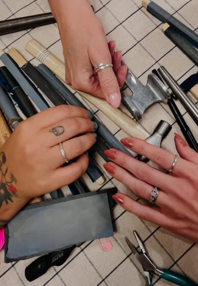 Silver Ring Jewellery Making Workshop