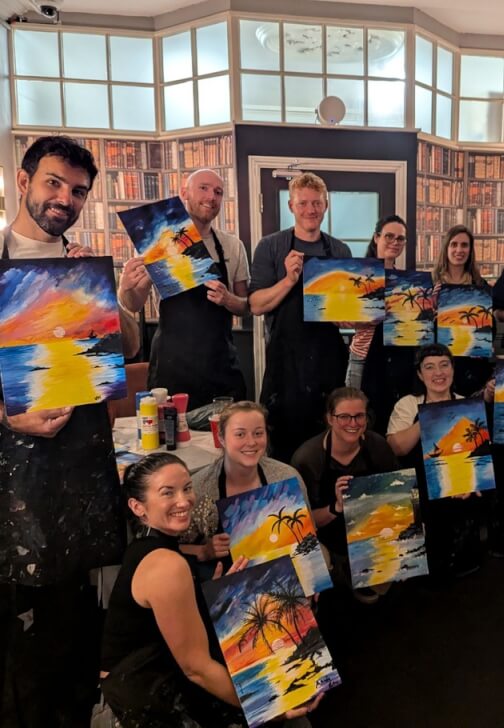 Painting class in Bedford