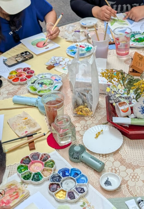 Painting class in Bloomsbury