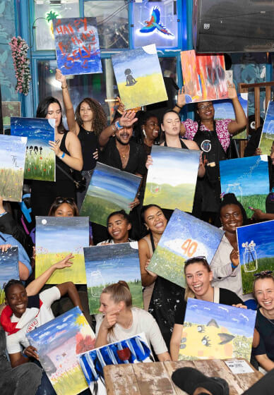Sip and Paint Party with a DJ