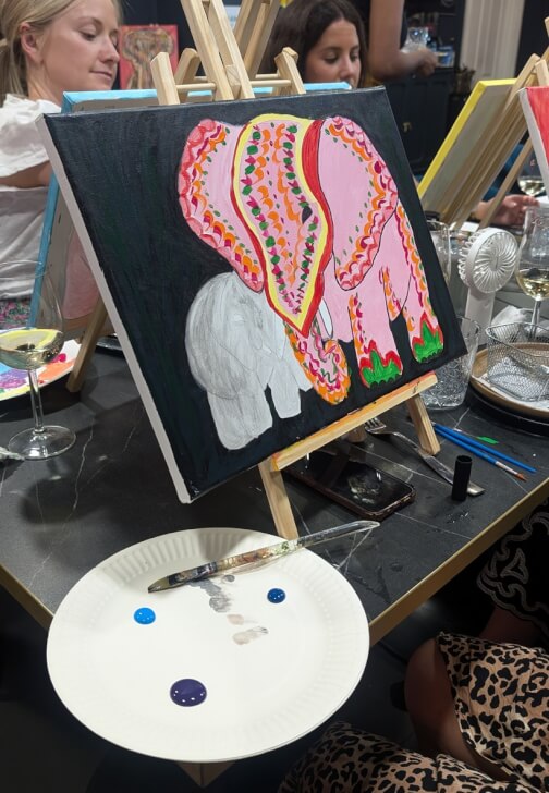 Photo from a painting class in Streatham