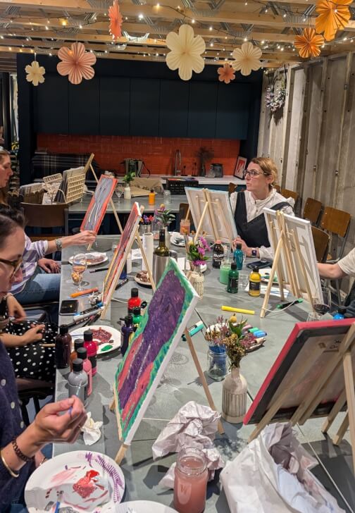 Photo from a painting class in Streatham