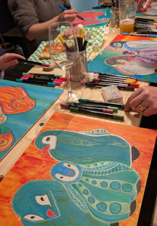 Painting class in Streatham
