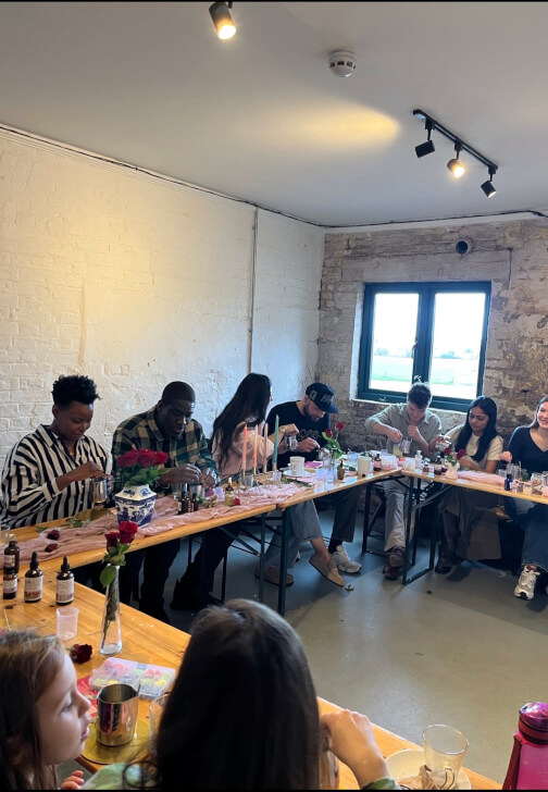 Photo from a candle Making class in Portsmouth