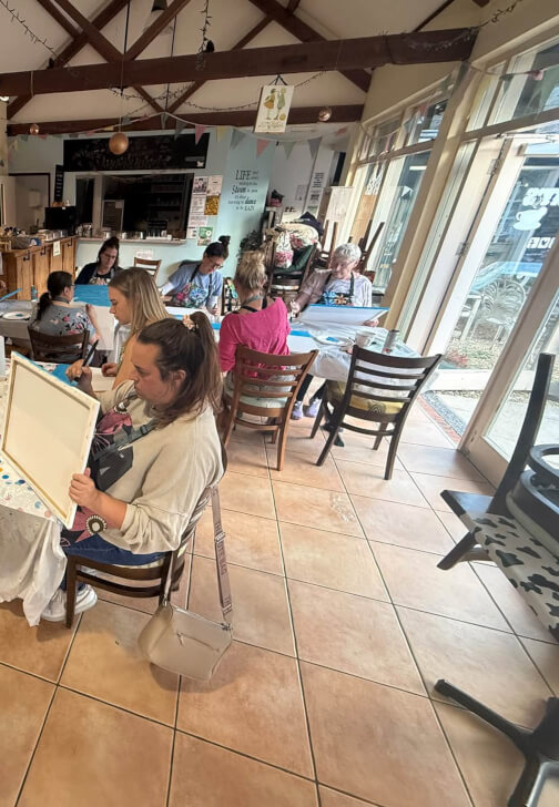 Ceramic Pig Sip and Paint Class