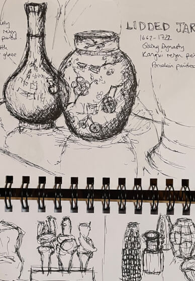 Sketching and Shading Workshop at the V&A Museum