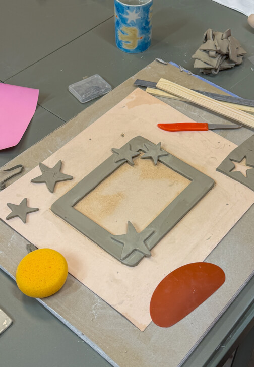 Slab Building Pottery Workshop - Photo Frame