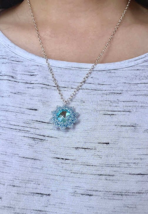 Something Blue - Japanese Crystal Pendant Necklace Workshop