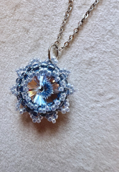 Something Blue - Japanese Crystal Pendant Necklace Workshop