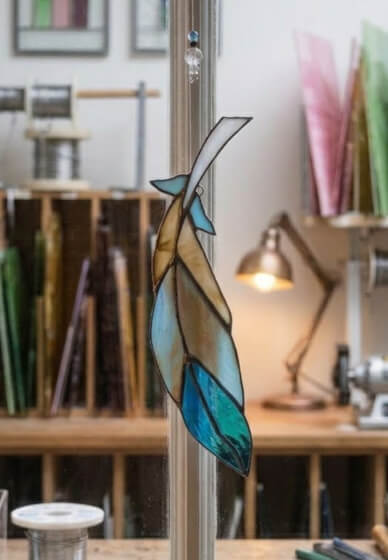 Stained Glass Feather Workshop