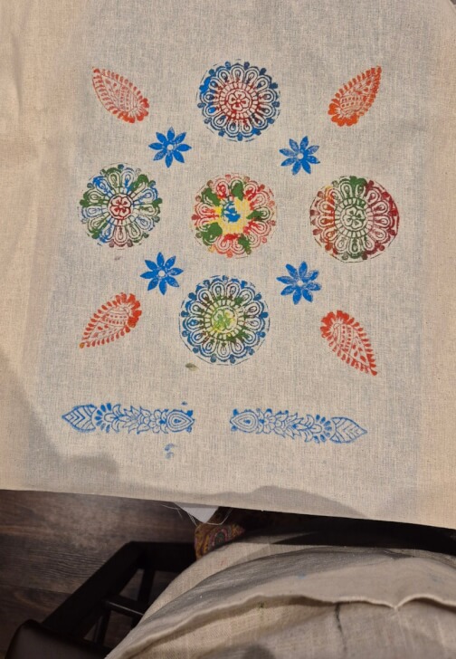 Textiles class in Bushey with Kiran Shah