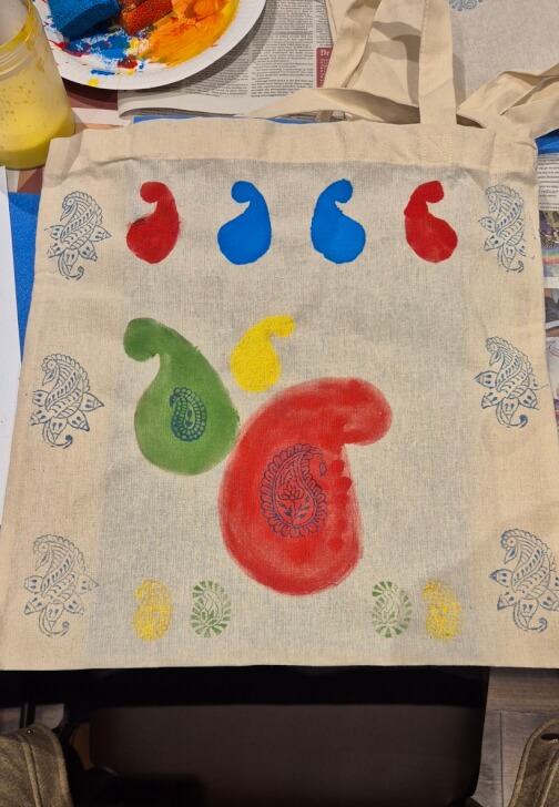 Textiles class in Bushey