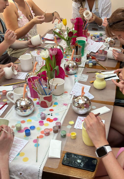 Pottery class in London with The Pottery Pop Up