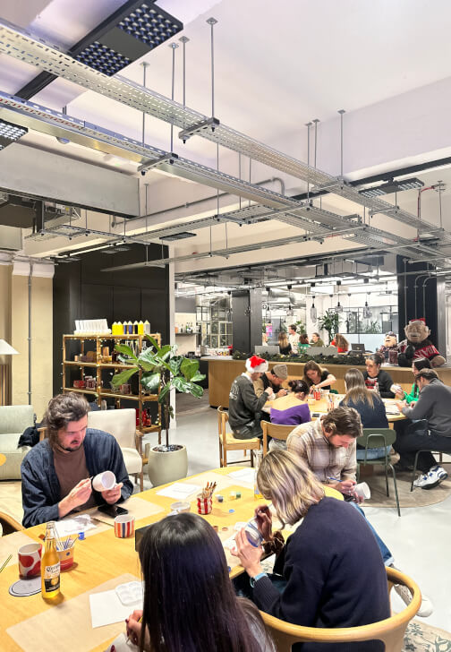 Photo from a pottery class in London