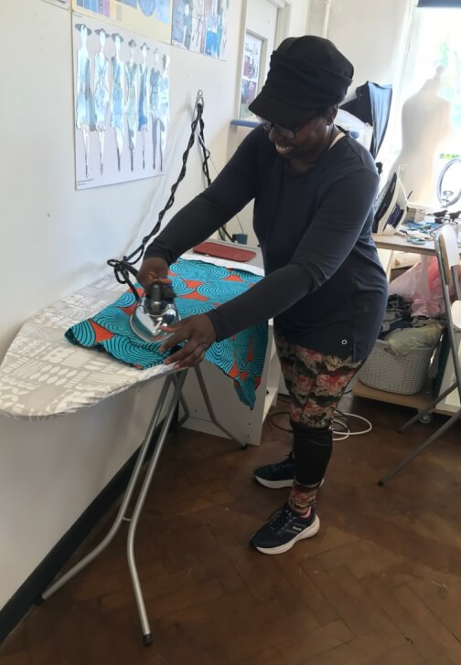 Textiles class in Stratford, London