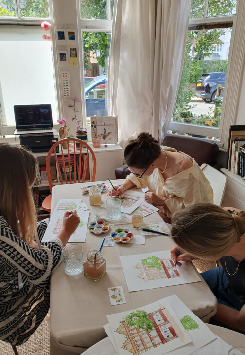 Photo from a painting class in Putney