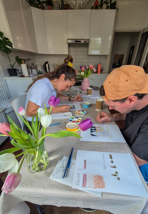 Photo from a painting class in Putney