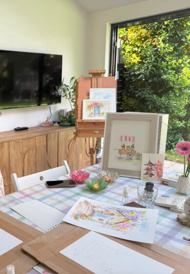 Watercolour Painting and Indian Food Experience