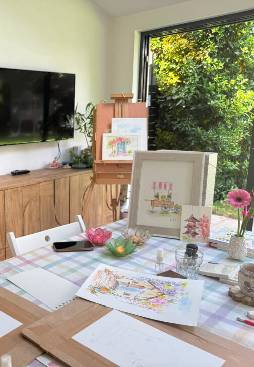 Photo from a painting class in Willen