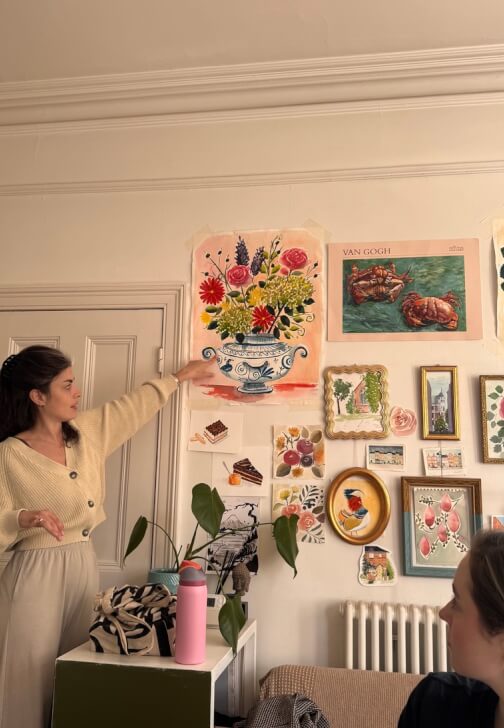 Painting class in Putney, London