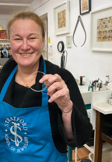 Wavy Silver Bangle Workshop
