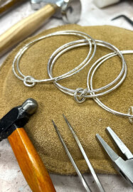 Wavy Silver Bangle Workshop