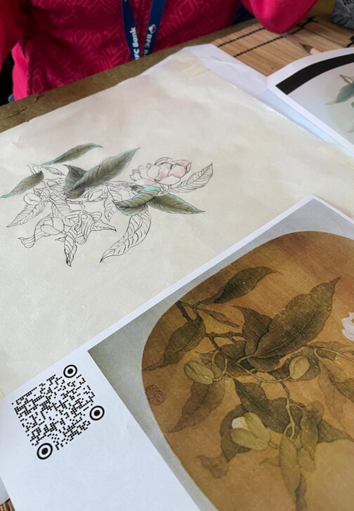 Painting class in Kingston upon Thames with BrushBonheur with Jasmine Chan