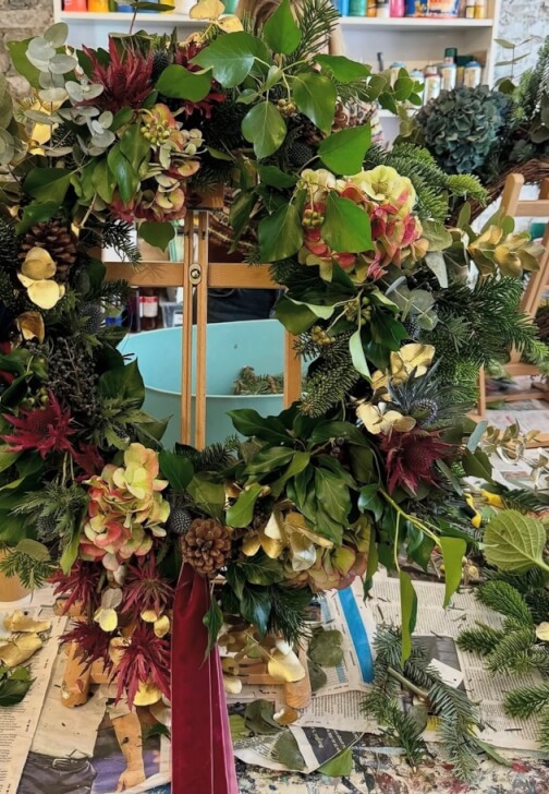 Floristry class in London with Northcote Art School