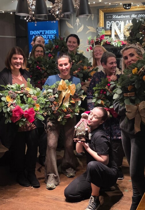Photo from a floristry class in Chingford