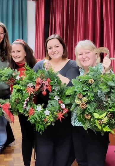 Wreath Making Workshop at H.D.F.D.P